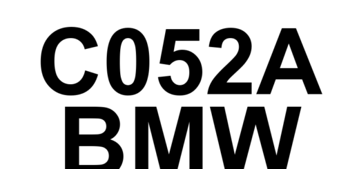 DTC C052A BMW - Definição em inglês: Steering Angle Sensor Module Correlation Definição em Português: Módulo do Sensor de Ângulo de Direção - Correlação Incorreta