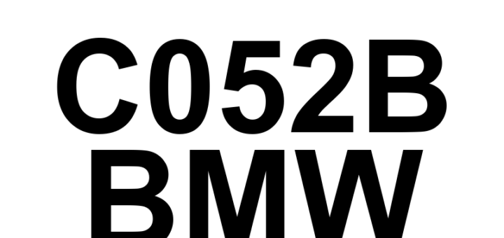 DTC C052B BMW - Definição em inglês: ABS Pump Motor Control Range/Performance Definição em Português: Motor da Bomba ABS - Faixa/Desempenho do Controle