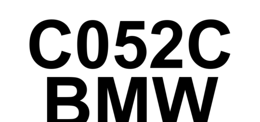 DTC C052C BMW - Definição em inglês: ABS Pump Motor Control Circuit/Open Definição em Português: Circuito de Controle do Motor da Bomba ABS - Circuito Aberto/Interrompido