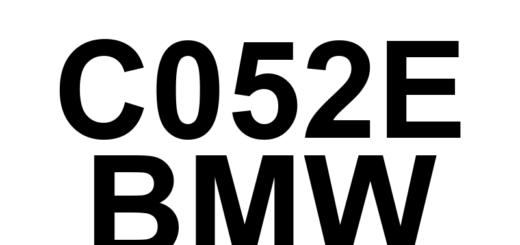 DTC C052E BMW - Definição em inglês: ABS Pump Motor Control Circuit Low Definição em Português: Circuito de Controle do Motor da Bomba ABS - Tensão Baixa