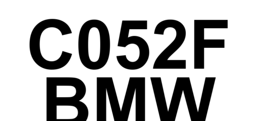 DTC C052F BMW - Definição em inglês: ABS Pump Motor Supply Voltage 'A' Circuit/Open Definição em Português: Circuito de Alimentação de Tensão do Motor da Bomba ABS 'A' - Circuito Aberto