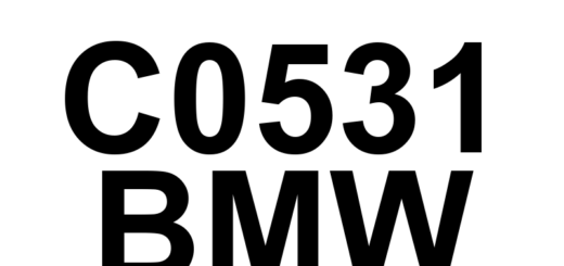 DTC C0531 BMW - Definição em inglês: Motor Control 'A' Circuit/Open Definição em Português: Circuito de Controle do Motor 'A' - Circuito Aberto.