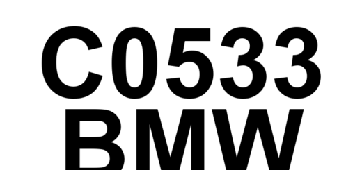 DTC C0533 BMW - Definição em inglês: Motor Control 'A' Circuit Low Definição em Português: Circuito de Controle do Motor 'A' - Baixa Tensão