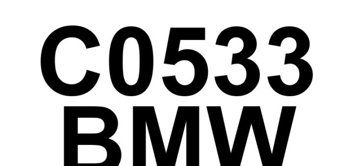 DTC C0533 BMW - Definição em inglês: Motor Control 'A' Circuit Low Definição em Português: Circuito de Controle do Motor 'A' - Baixa Tensão
