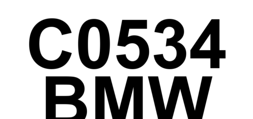 DTC C0534 BMW - Definição em inglês: Motor Control 'A' Supply Voltage Circuit/Open Definição em Português: Circuito de Tensão de Alimentação do Controle do Motor 'A' - Circuito Aberto/Problema de Conexão