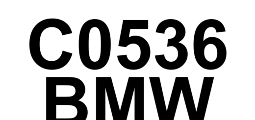DTC C0536 BMW - Definição em inglês: Motor Control 'B' Circuit/Open Definição em Português: Circuito de Controle do Motor 'B' - Circuito Aberto