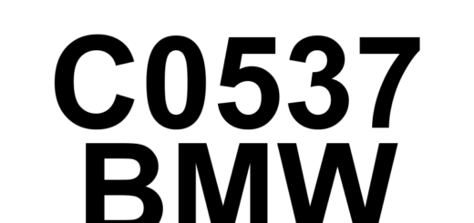 DTC C0537 BMW - Definição em inglês: Motor Control 'B' Circuit High Definição em Português: Circuito do Controle do Motor 'B' - Tensão Alta