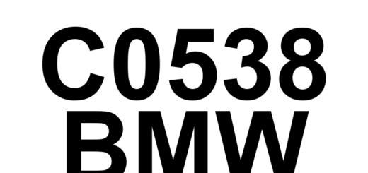 DTC C0538 BMW - Definição em inglês: Motor Control 'B' Circuit Low Definição em Português: Circuito de Controle do Motor 'B' - Baixa Tensão