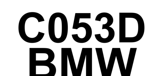 DTC C053D BMW - Definição em inglês: Brake Pressure Sensor 'A' Range/Performance Definição em Português: Sensor de Pressão do Freio 'A' - Faixa de Operação/Desempenho