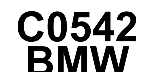 DTC C0542 BMW - Definição em inglês: Brake Pressure Sensor 'B' Circuit Low Definição em Português: Sensor de Pressão do Freio 'B' - Circuito Baixo