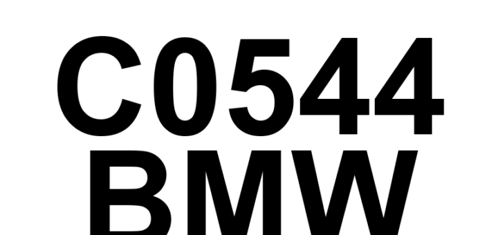 DTC C0544 BMW - Definição em inglês: Brake Pressure Sensor 'B' Circuit/Open Definição em Português: Sensor de Pressão do Freio 'B' - Circuito Aberto/Interrompido