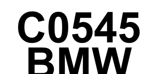 DTC C0545 BMW - Definição em inglês: VIN Not Programmed or Incompatible - BSCM Definição em Português: Número de Identificação do Veículo (VIN) - Não Programado ou Incompatível (BSCM)