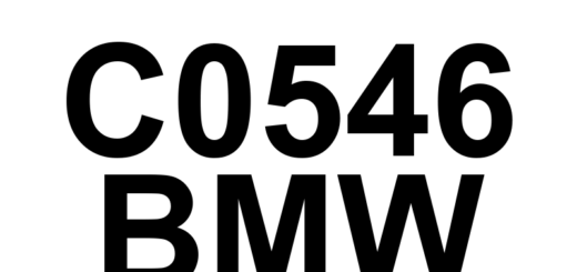 DTC C0546 BMW - Definição em inglês: VIN Not Programmed or Incompatible Definição em Português: Número de Identificação do Veículo (VIN) - Não Programado ou Incompatível.