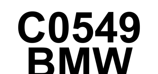 DTC C0549 BMW - Definição em inglês: Vacuum Sensor 'A' Circuit/Open Definição em Português: Sensor de Vácuo 'A' - Circuito Aberto
