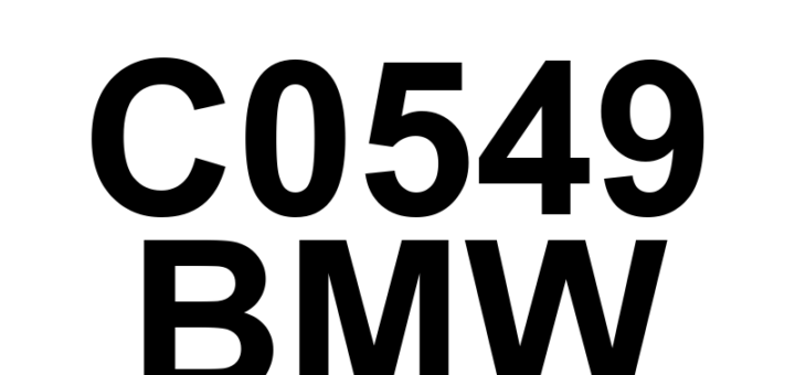 DTC C0549 BMW - Definição em inglês: Vacuum Sensor 'A' Circuit/Open Definição em Português: Sensor de Vácuo 'A' - Circuito Aberto
