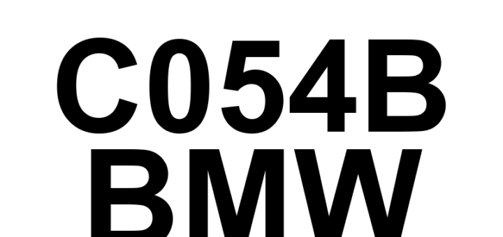 DTC C054B BMW - Definição em inglês: Vacuum Sensor 'A' Circuit Low Definição em Português: Sensor de Vácuo 'A' - Circuito Baixo