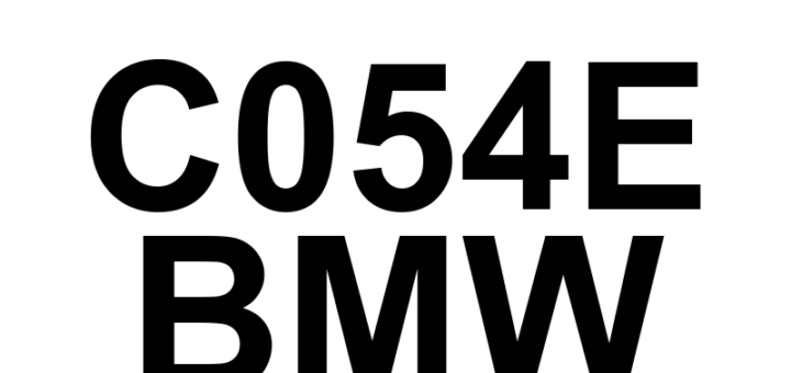 DTC C054E BMW - Definição em inglês: Vacuum Sensor 'B' Range/Performance Definição em Português: Sensor de Vácuo 'B' - Faixa/Desempenho