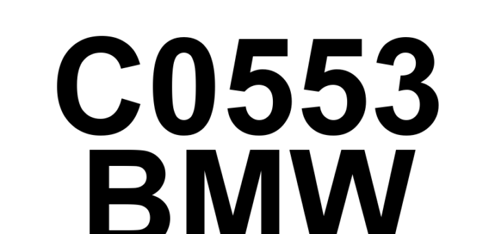DTC C0553 BMW - Definição em inglês: Longitudinal Acceleration Sensor Circuit Low Definição em Português: Sensor de Aceleração Longitudinal - Circuito Baixo