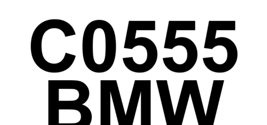 DTC C0555 BMW - Definição em inglês: Left Front Wheel Speed Sensor Incorrect Component Installed Definição em Português: Sensor de Velocidade da Roda Dianteira Esquerda - Componente Instalado Incorreto