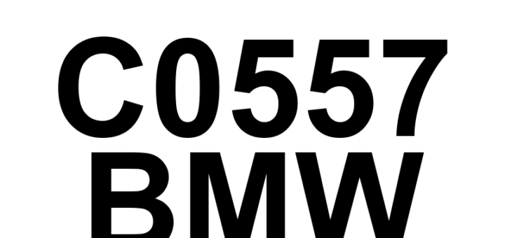 DTC C0557 BMW - Definição em inglês: Left Rear Wheel Speed Sensor Incorrect Component Installed Definição em Português: Sensor de Velocidade da Roda Traseira Esquerda - Componente Instalado Incorreto.