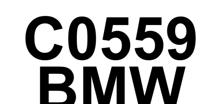 DTC C0559 BMW - Definição em inglês: Power Steering Control Module Range/Performance Rear Definição em Português: Módulo de Controle da Direção Assistida - Desempenho/Alcance (Traseiro)