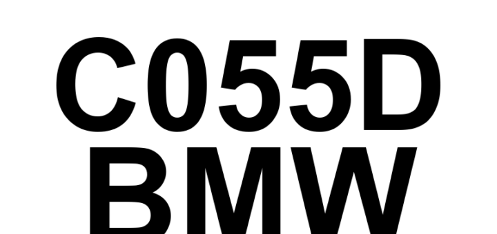 DTC C055D BMW - Definição em inglês: Brake Hydraulic Circuit 'B' Leak Definição em Português: Circuito Hidráulico do Freio 'B' - Vazamento