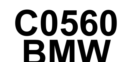 DTC C0560 BMW - Definição em inglês: Brake Pressure Sensor 'A' Missing Calibration Definição em Português: Sensor de Pressão do Freio 'A' - Calibração Ausente