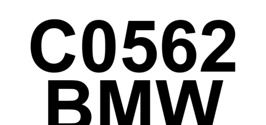 DTC C0562 BMW - Definição em inglês: Brake Pedal Position Sensor Supply Voltage Circuit/Open Definição em Português: Sensor de Posição do Pedal de Freio - Circuito de Fornecimento de Voltagem Aberto/Interrompido