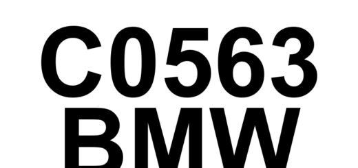 DTC C0563 BMW - Definição em inglês: ABS Control Module Performance Definição em Português: Módulo de Controle do ABS - Desempenho Comprometido