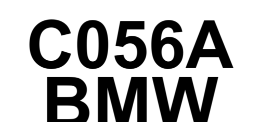 DTC C056A BMW - Definição em inglês: Brake Booster Pressure Sensor Power Supply Circuit Definição em Português: Circuito de Alimentação do Sensor de Pressão do Servo-Freio - Problema Detectado