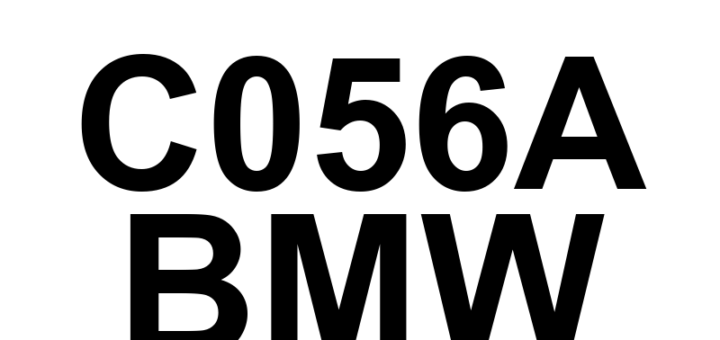 DTC C056A BMW - Definição em inglês: Brake Booster Pressure Sensor Power Supply Circuit Definição em Português: Circuito de Alimentação do Sensor de Pressão do Servo-Freio - Problema Detectado