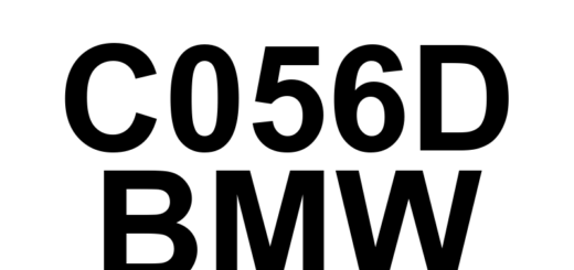 DTC C056D BMW - Definição em inglês: Brake Pedal Position Sensor Supply Voltage Circuit Low Definição em Português: Sensor de Posição do Pedal de Freio - Tensão Baixa no Circuito de Alimentação