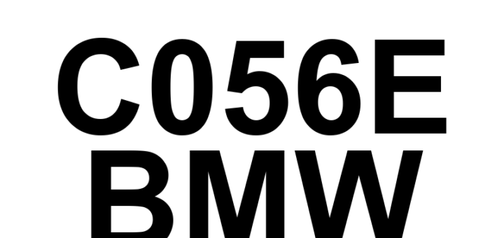 DTC C056E BMW - Definição em inglês: Brake Pedal Position Sensor Supply Voltage Circuit High Definição em Português: Sensor de Posição do Pedal de Freio - Tensão Alta no Circuito de Alimentação