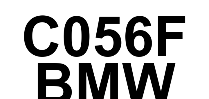 DTC C056F BMW - Definição em inglês: Brake Booster Travel Sensor Circuit Low Definição em Português: Sensor de Curso do Servo de Freio - Circuito Baixo