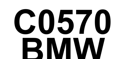 DTC C0570 BMW - Definição em inglês: Brake Booster Travel Sensor Circuit High Definição em Português: Sensor de Curso do Servo-Freio - Circuito Alto