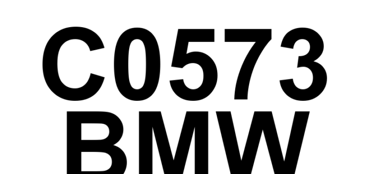 DTC C0573 BMW - Definição em inglês: Brake Pressure Sensor 'C' Circuit/Open Definição em Português: Sensor de Pressão de Freio 'C' - Circuito Aberto/Em Curto
