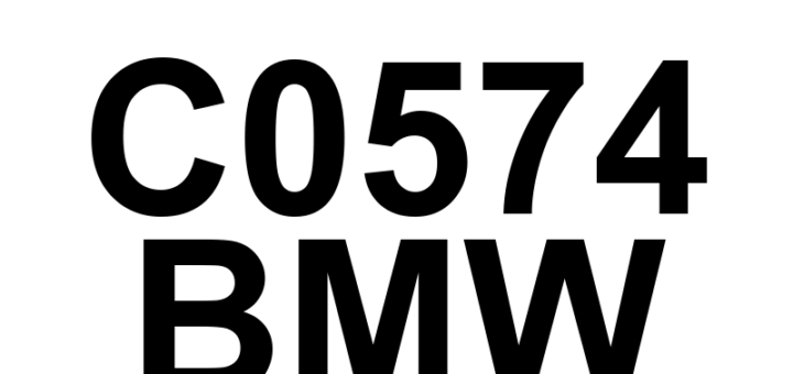 DTC C0574 BMW - Definição em inglês: Brake Pressure Sensor 'C' Circuit Range/Performance Definição em Português: Sensor de Pressão do Freio 'C' - Faixa/Desempenho do Circuito