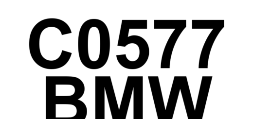 DTC C0577 BMW - Definição em inglês: Brake Pressure Sensor 'D' Circuit/Open Definição em Português: Sensor de Pressão de Freio 'D' - Circuito Aberto/Defeito no Circuito
