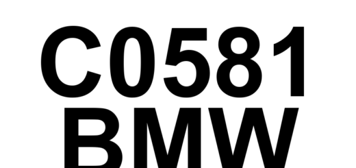 DTC C0581 BMW - Definição em inglês: Brake Booster Motor 'A' Phase U-V-W Circuit High Definição em Português: Motor do Servo-Freio 'A' - Circuito de Fase U-V-W com Alta Voltagem