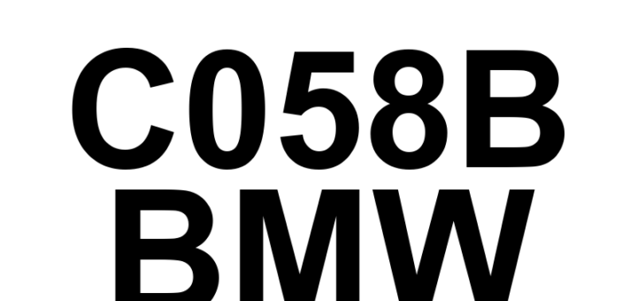DTC C058B BMW - Definição em inglês: Brake Booster Motor 'B' Position Sensor Circuit/Open Definição em Português: Sensor de Posição do Motor de Auxílio de Freio 'B' - Circuito Aberto/Interrupção