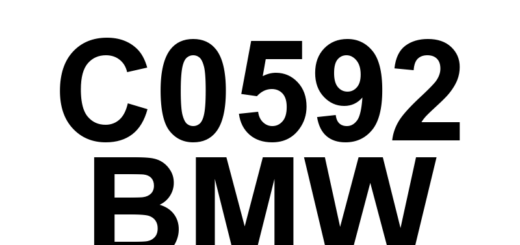 DTC C0592 BMW - Definição em inglês: Brake Booster Motor 'B' Phase U-V-W Current High Definição em Português: Motor do Servo de Freio 'B' - Corrente Alta nas Fases U-V-W