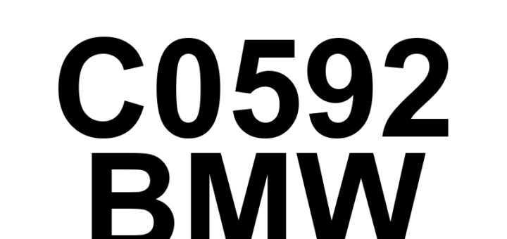 DTC C0592 BMW - Definição em inglês: Brake Booster Motor 'B' Phase U-V-W Current High Definição em Português: Motor do Servo de Freio 'B' - Corrente Alta nas Fases U-V-W
