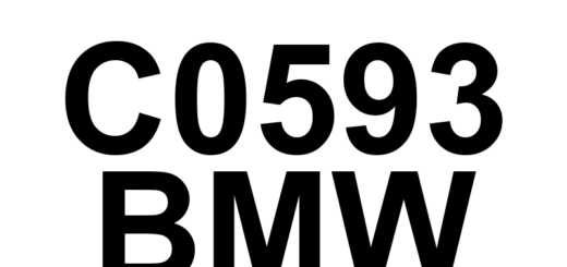 DTC C0593 BMW - Definição em inglês: Brake Booster Motor 'B' Phase U-V-W Current Low Definição em Português: Motor do Servo de Freio 'B' - Corrente Baixa nas Fases U-V-W