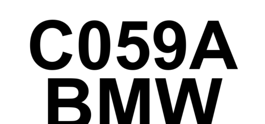 DTC C059A BMW - Definição em inglês: Power Steering Control Module - Rear Missing Calibration Definição em Português: Módulo de Controle da Direção Elétrica - Falta Calibração Traseira.