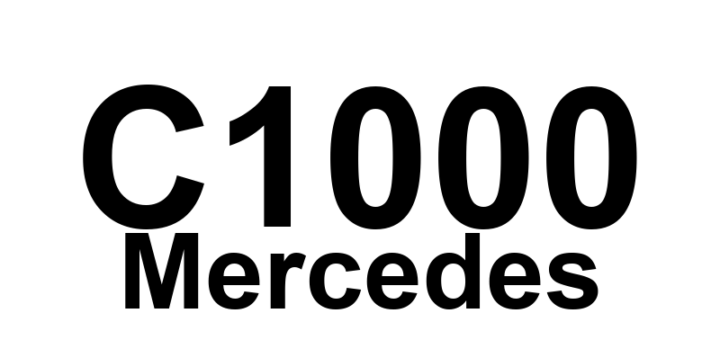 DTC C1000 Mercedes - Definição em inglês: Traction System Control Module Definição em Português: Módulo de Controle do Sistema de Tração.