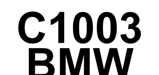 DTC C1003 BMW - Definição em inglês: Brake Booster Vacuum Supply Definição em Português: Suprimento de Vácuo do Servo de Freio - Falha Detectada