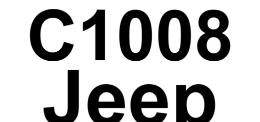 DTC C1008 Jeep - Definição em inglês: Brake Fluid Level Circuit High Definição em Português: Circuito do Nível do Fluido de Freio - Nível Alto