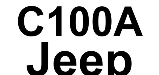 DTC C100A Jeep - Definição em inglês: Left Front Wheel Speed Sensor Circuit Definição em Português: Circuito do Sensor de Velocidade da Roda Dianteira Esquerda.