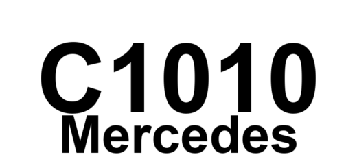 DTC C1010 Mercedes - Definição em inglês: Battery Voltage Low Definição em Português: Tensão da Bateria - Baixa