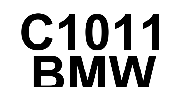 DTC C1011 BMW - Definição em inglês: Brake Booster Pressure Sensor 2 Circuit Range/Performance Definição em Português: Sensor de Pressão do Servo-freio 2 - Faixa/Desempenho do Circuito